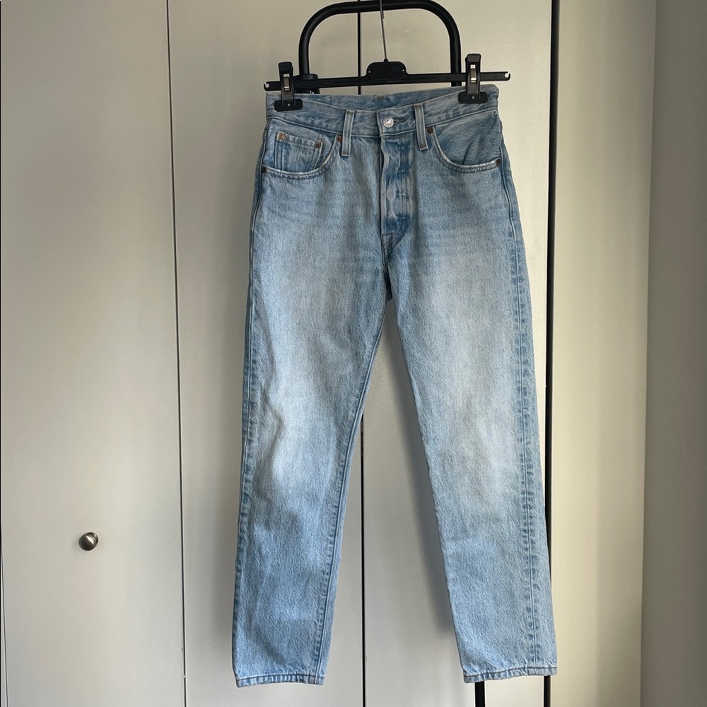 Levi's Women's Light Blue 501 Skinny Jeans W24 L26